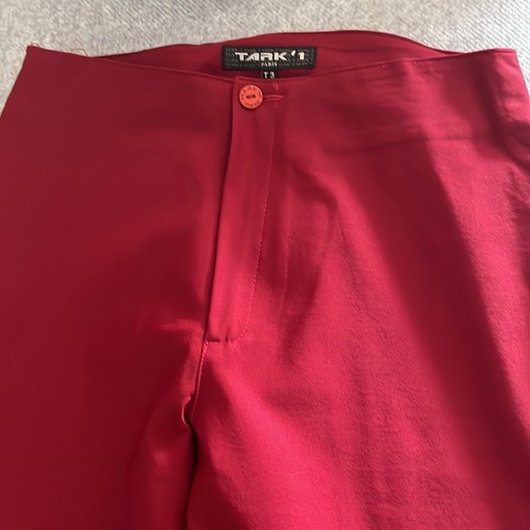 ,Tark’ 1 fabulous Ruby color slack beautiful material highwaist Stretch France S - Picture 6 of 9